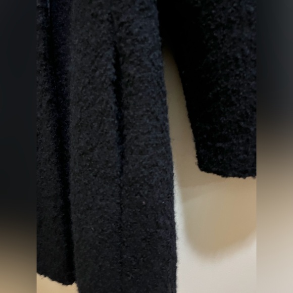 Alfani Black Wool Blend Coat Size 14 - Picture 4 of 7